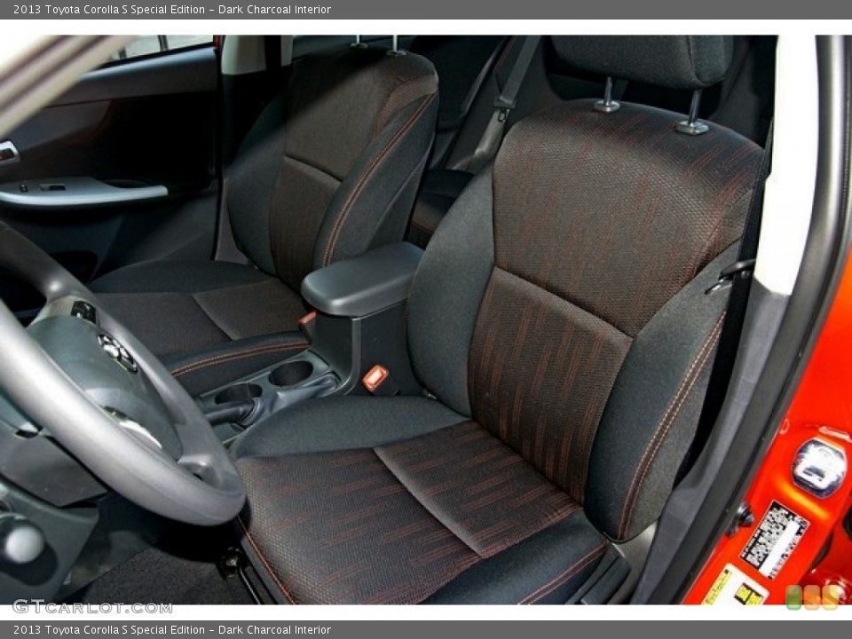 Dark Charcoal Interior Photo for the 2013 Toyota Corolla S Special Edition #81484833