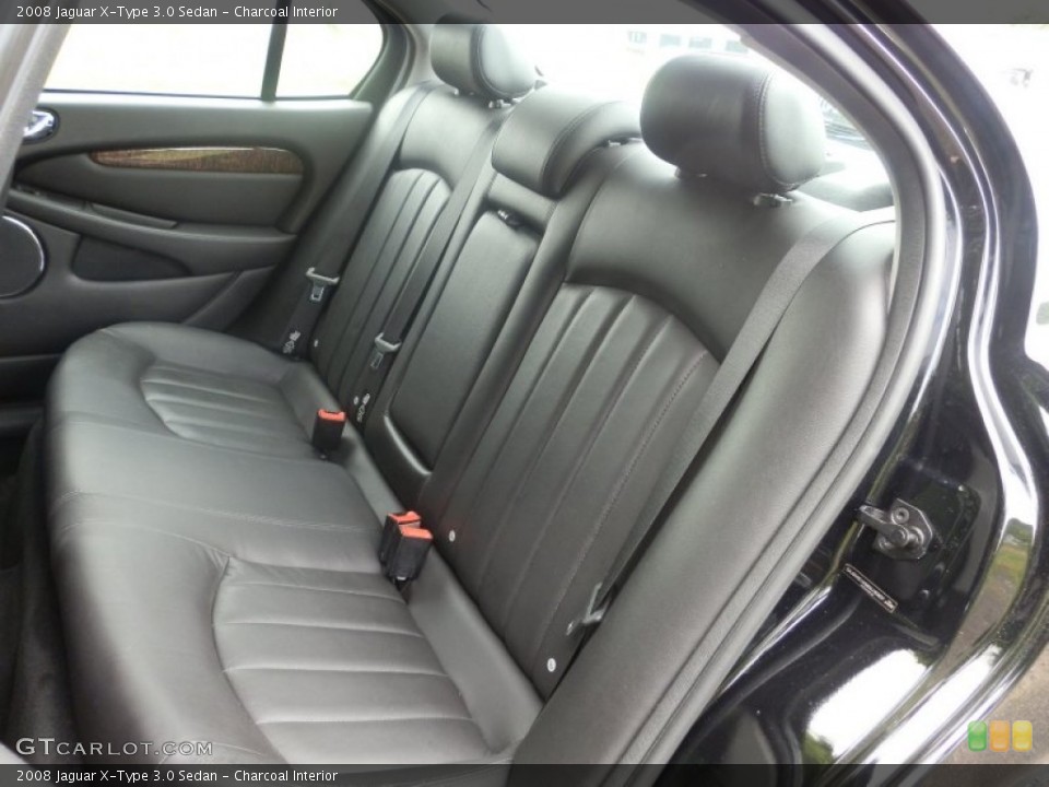 Charcoal Interior Rear Seat for the 2008 Jaguar X-Type 3.0 Sedan #81485755