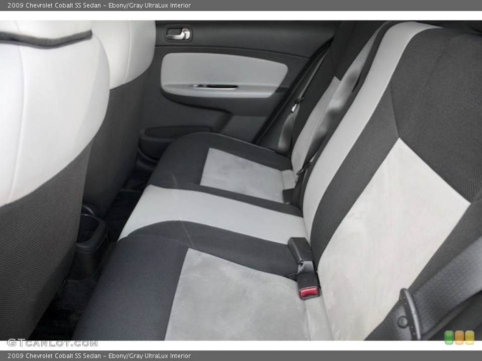 Ebony/Gray UltraLux Interior Rear Seat for the 2009 Chevrolet Cobalt SS Sedan #81488092