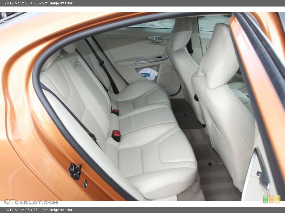 Soft Beige Interior Rear Seat for the 2012 Volvo S60 T5 #81488638