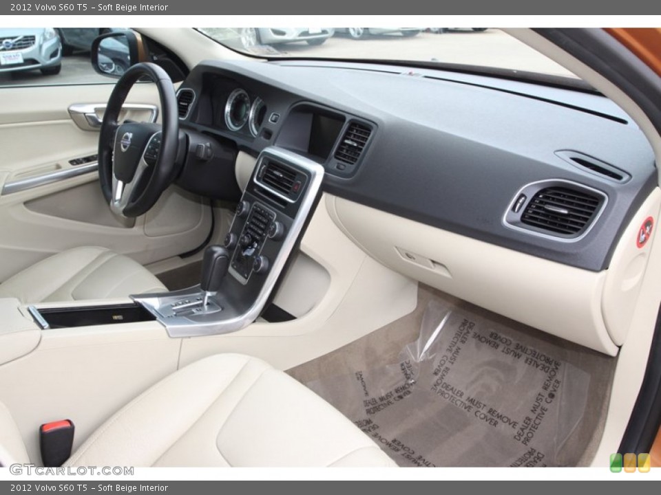 Soft Beige Interior Dashboard for the 2012 Volvo S60 T5 #81488655
