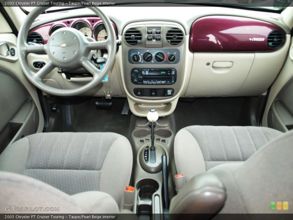 Taupe/Pearl Beige Interior Dashboard for the 2003 Chrysler PT Cruiser Touring #81488887