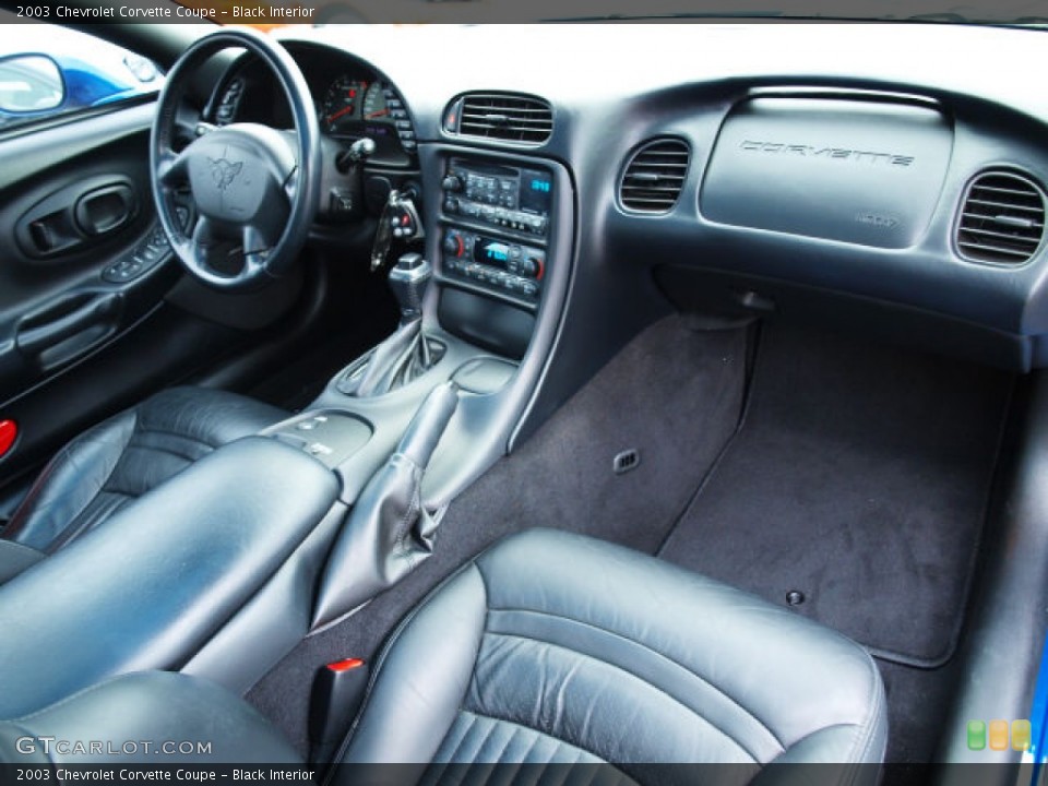 Black Interior Dashboard for the 2003 Chevrolet Corvette Coupe #81489720