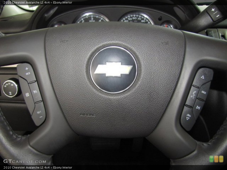 Ebony Interior Steering Wheel for the 2010 Chevrolet Avalanche LS 4x4 #81491169