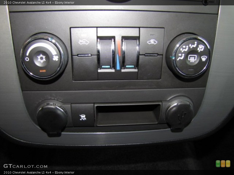Ebony Interior Controls for the 2010 Chevrolet Avalanche LS 4x4 #81491282