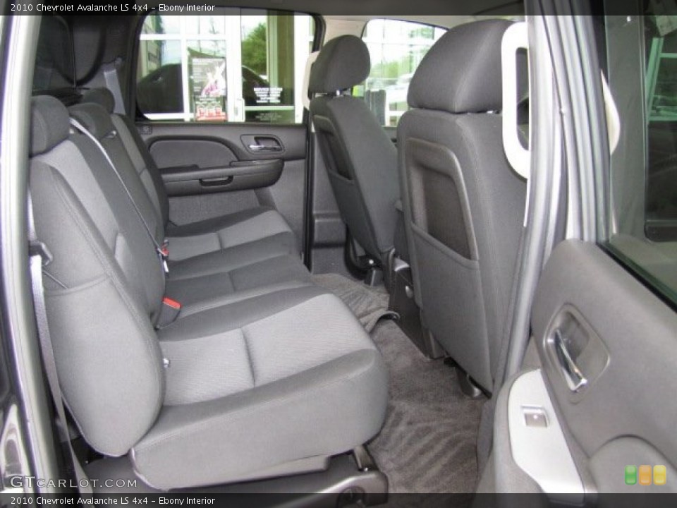 Ebony Interior Rear Seat for the 2010 Chevrolet Avalanche LS 4x4 #81491457