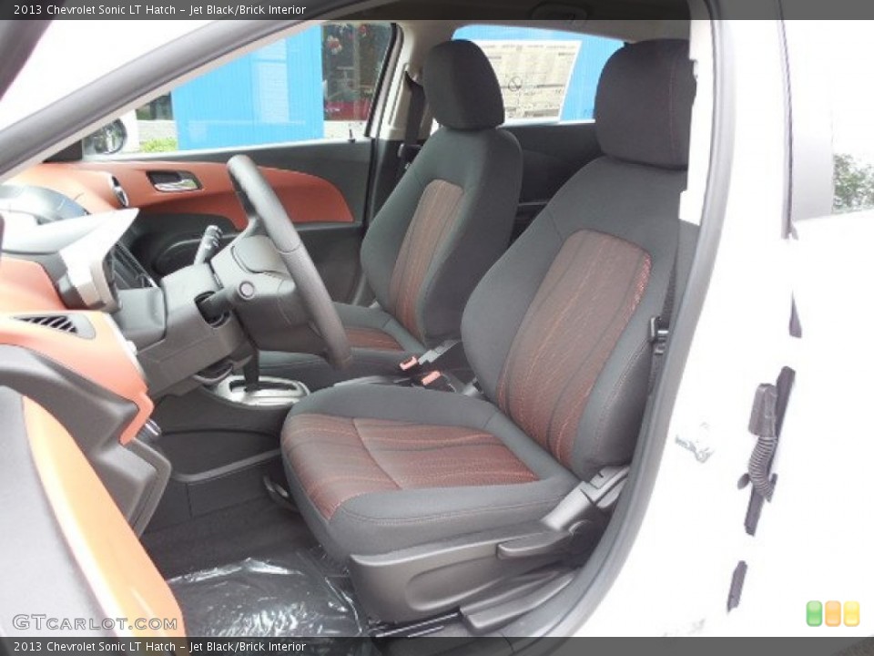 Jet Black/Brick Interior Photo for the 2013 Chevrolet Sonic LT Hatch #81491648