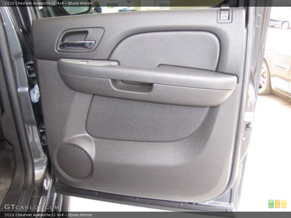 Ebony Interior Door Panel for the 2010 Chevrolet Avalanche LS 4x4 #81491697