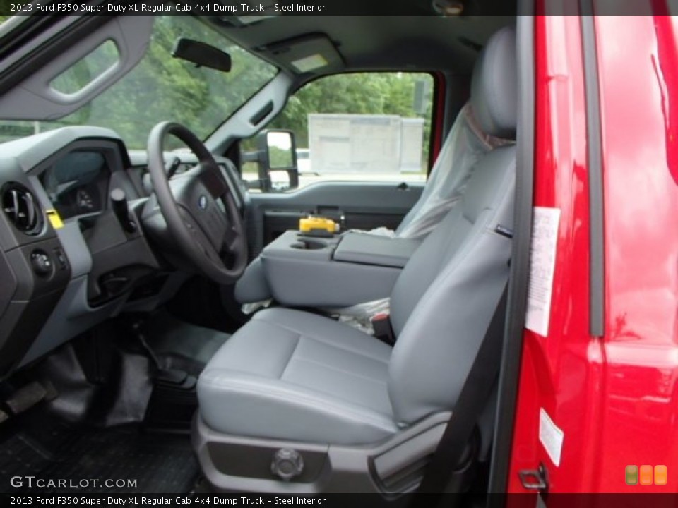 Steel Interior Photo for the 2013 Ford F350 Super Duty XL Regular Cab 4x4 Dump Truck #81491724