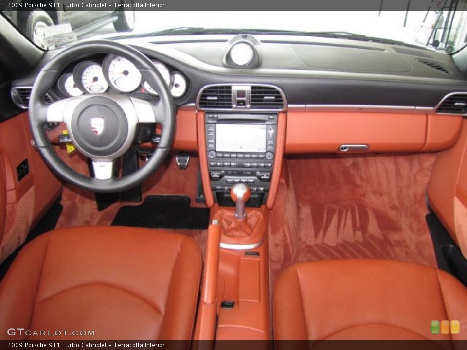 Terracotta Interior Dashboard for the 2009 Porsche 911 Turbo Cabriolet #81492105