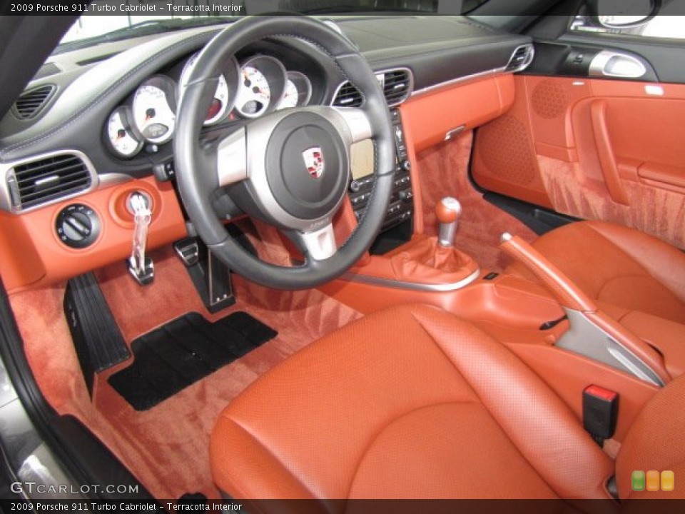 Terracotta Interior Prime Interior for the 2009 Porsche 911 Turbo Cabriolet #81492417