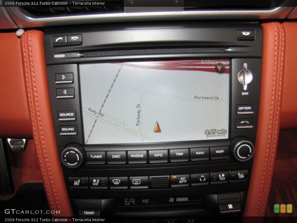 Terracotta Interior Navigation for the 2009 Porsche 911 Turbo Cabriolet #81492574