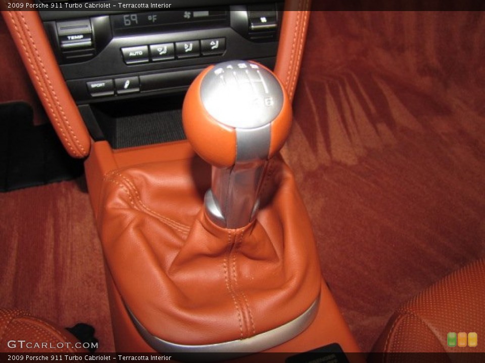 Terracotta Interior Transmission for the 2009 Porsche 911 Turbo Cabriolet #81492624