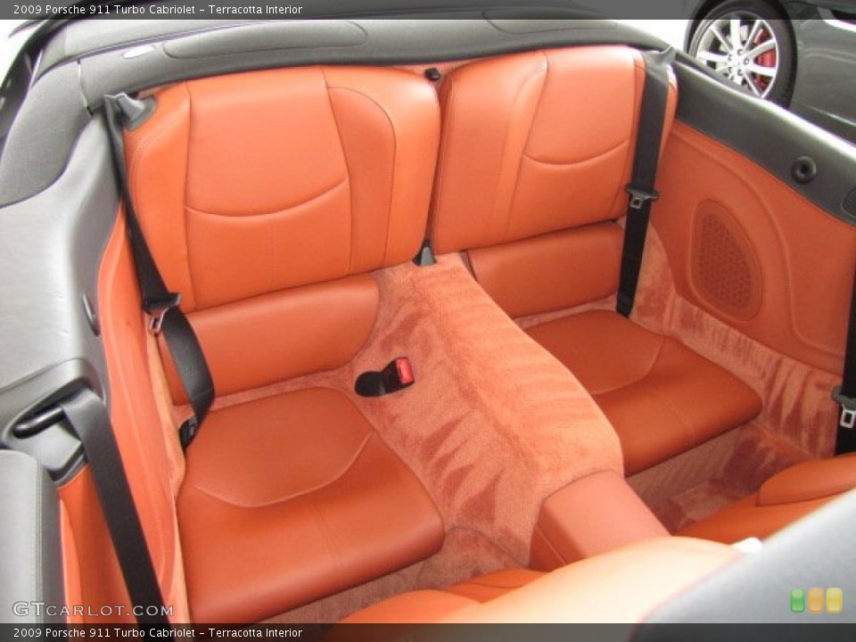 Terracotta Interior Rear Seat for the 2009 Porsche 911 Turbo Cabriolet #81492764