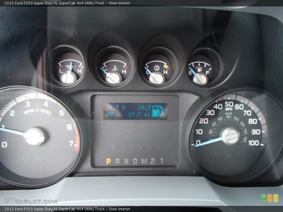 Steel Interior Gauges for the 2013 Ford F350 Super Duty XL SuperCab 4x4 Utility Truck #81493323