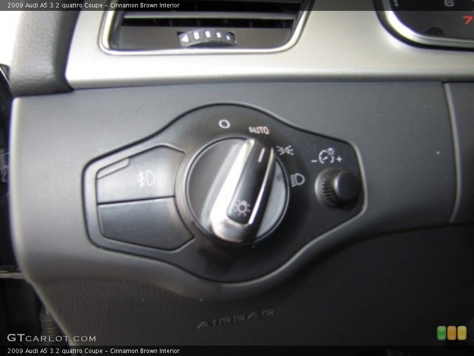 Cinnamon Brown Interior Controls for the 2009 Audi A5 3.2 quattro Coupe #81493940