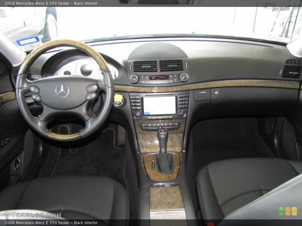 Black Interior Dashboard for the 2008 Mercedes-Benz E 350 Sedan #81495589