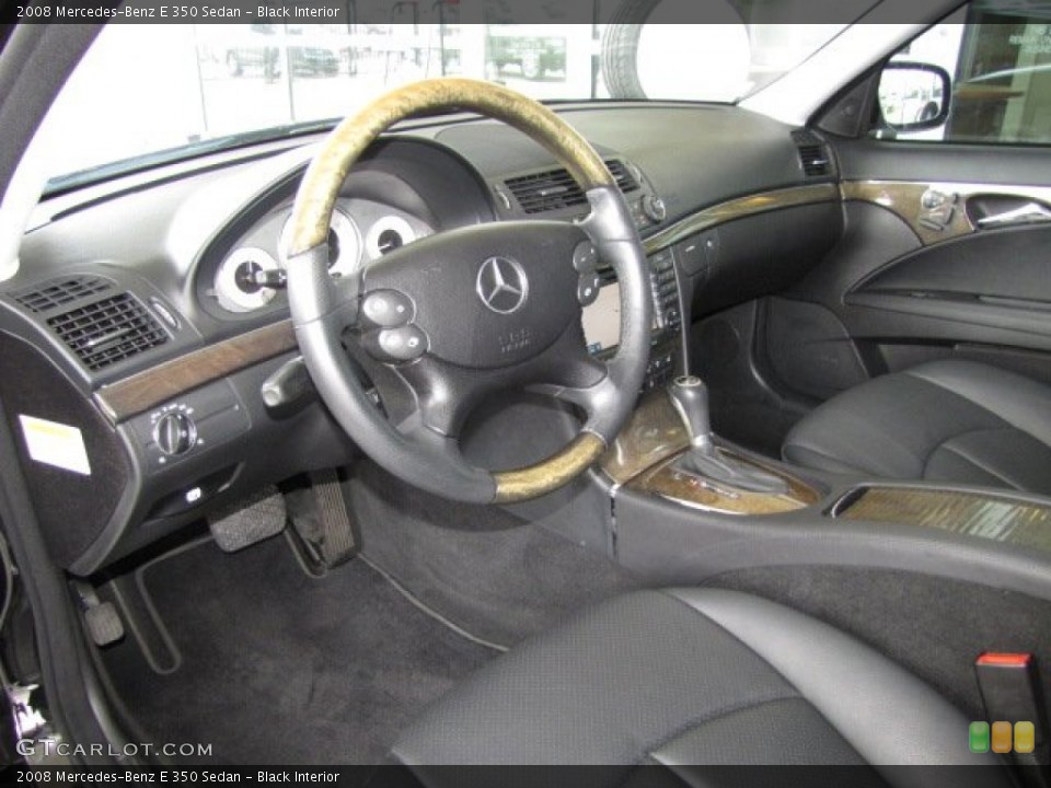 Black Interior Prime Interior for the 2008 Mercedes-Benz E 350 Sedan #81495760