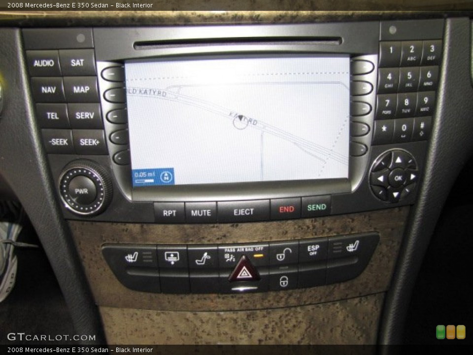 Black Interior Controls for the 2008 Mercedes-Benz E 350 Sedan #81495881