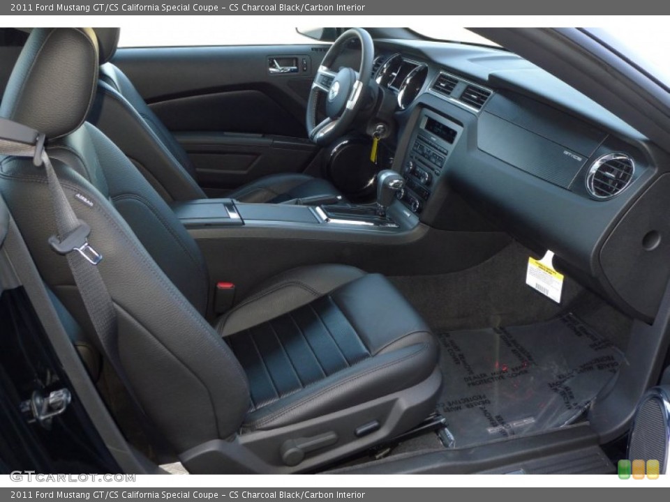 CS Charcoal Black/Carbon Interior Front Seat for the 2011 Ford Mustang GT/CS California Special Coupe #81496122