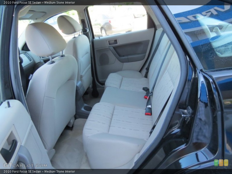 Medium Stone Interior Rear Seat for the 2010 Ford Focus SE Sedan #81497520