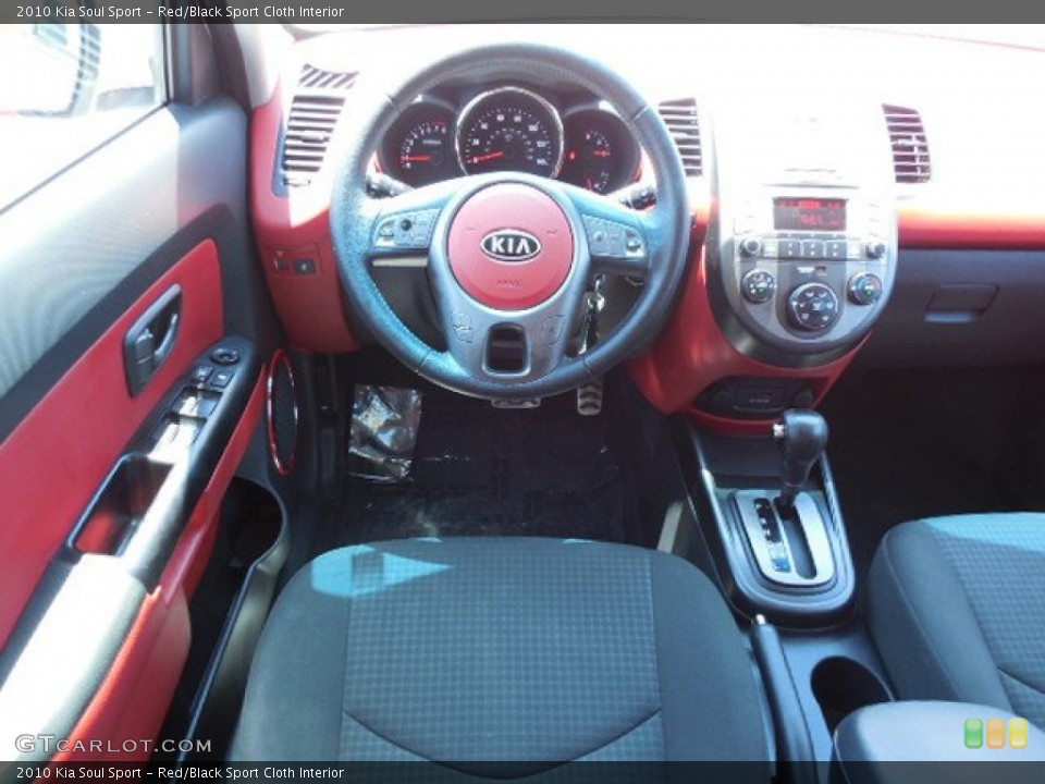 Red/Black Sport Cloth Interior Dashboard for the 2010 Kia Soul Sport #81498135