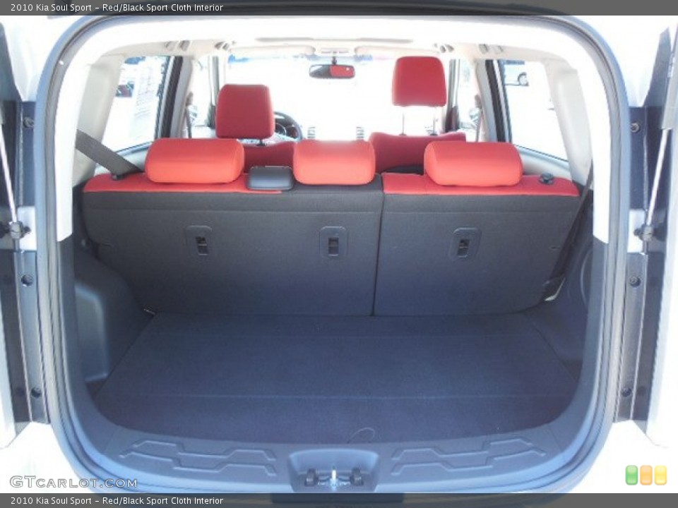 Red/Black Sport Cloth Interior Trunk for the 2010 Kia Soul Sport #81498144