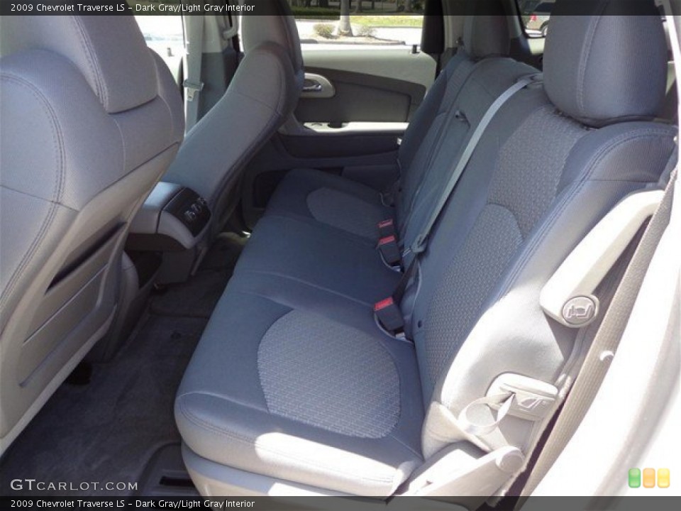 Dark Gray/Light Gray Interior Rear Seat for the 2009 Chevrolet Traverse LS #81499176