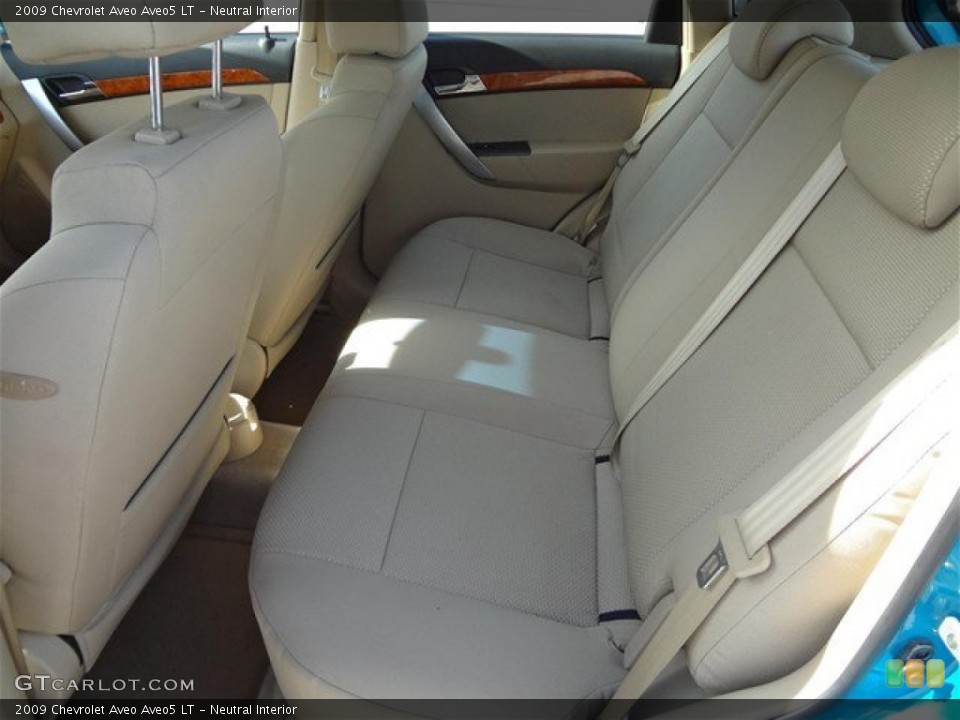Neutral Interior Rear Seat for the 2009 Chevrolet Aveo Aveo5 LT #81499392
