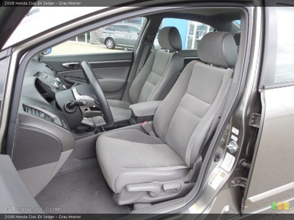 Gray Interior Photo for the 2008 Honda Civic EX Sedan #81500496