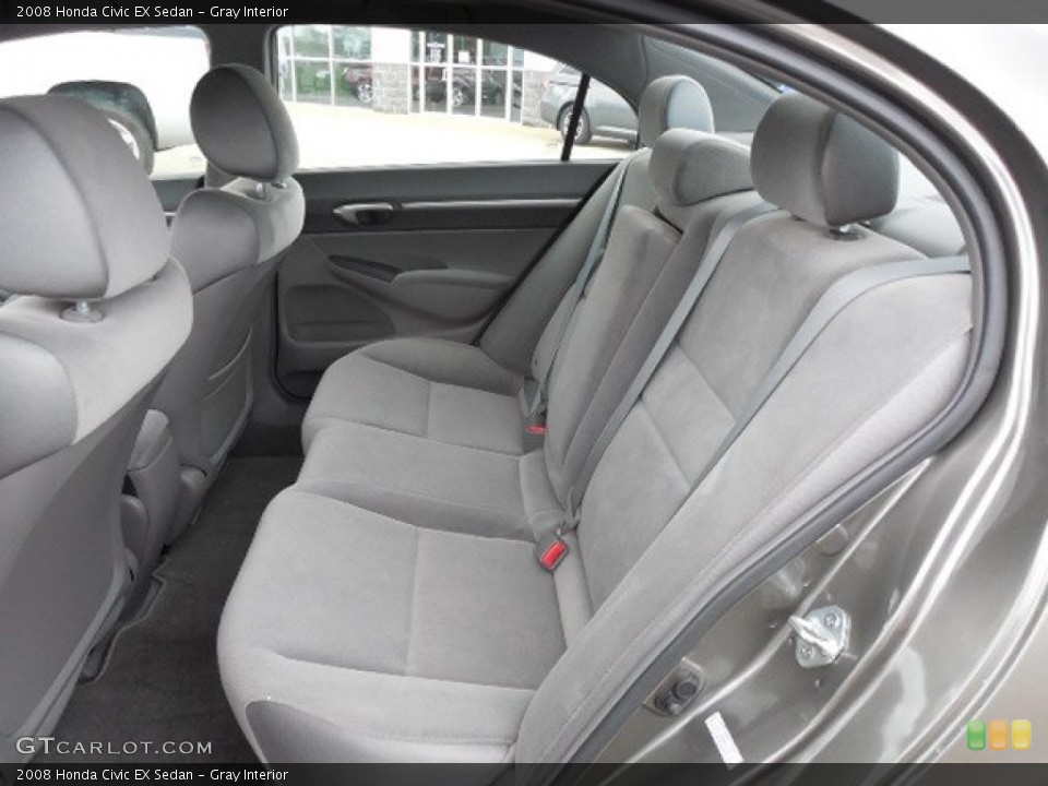 Gray Interior Rear Seat for the 2008 Honda Civic EX Sedan #81500505