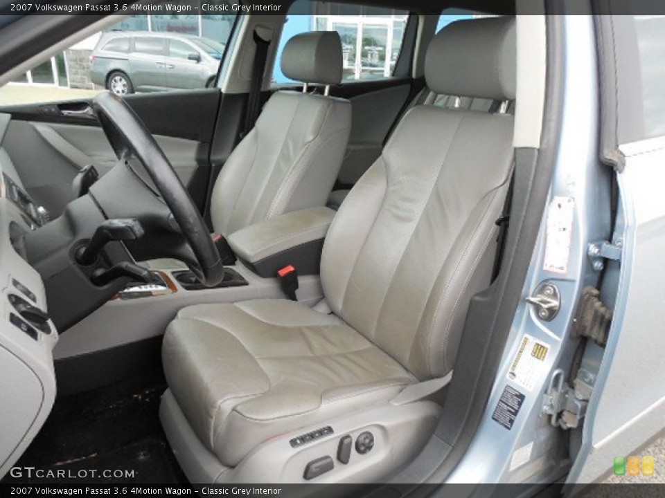 Classic Grey Interior Front Seat for the 2007 Volkswagen Passat 3.6 4Motion Wagon #81500634