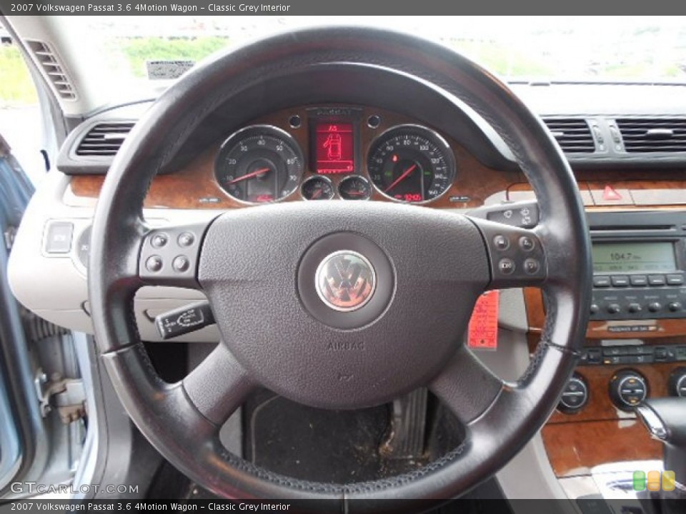 Classic Grey Interior Steering Wheel for the 2007 Volkswagen Passat 3.6 4Motion Wagon #81500664