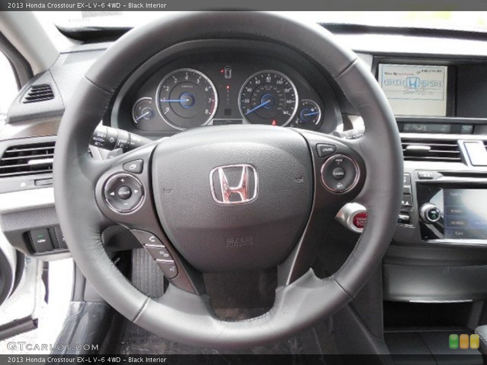 Black Interior Steering Wheel for the 2013 Honda Crosstour EX-L V-6 4WD #81501493