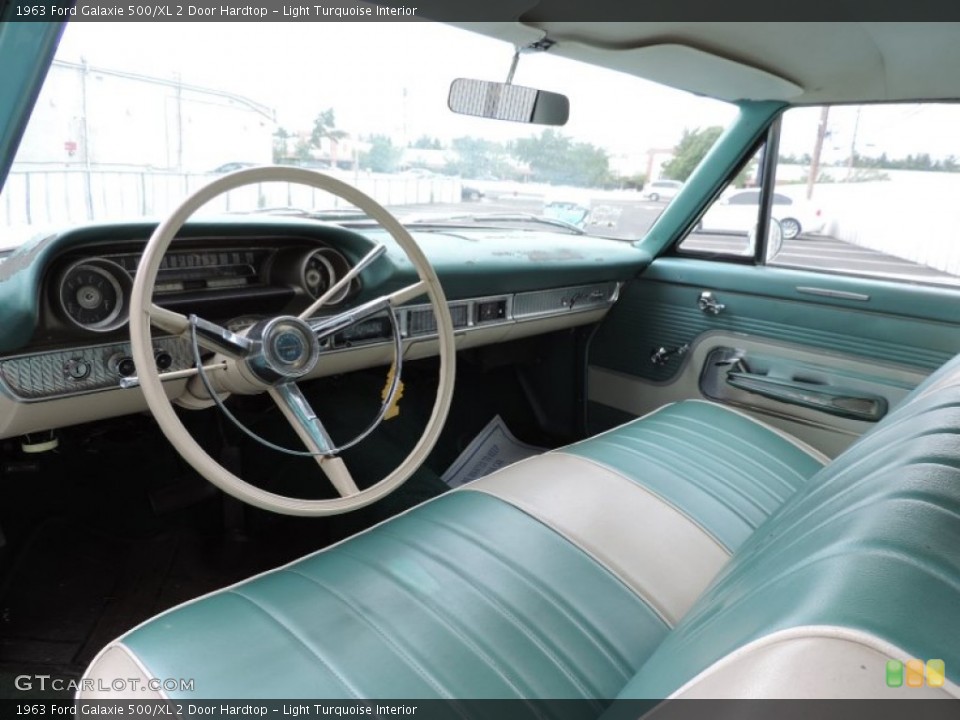 Light Turquoise Interior Prime Interior for the 1963 Ford Galaxie 500/XL 2 Door Hardtop #81502716