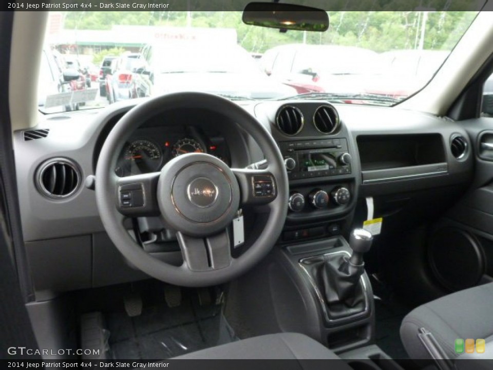 Dark Slate Gray Interior Dashboard for the 2014 Jeep Patriot Sport 4x4 #81502857