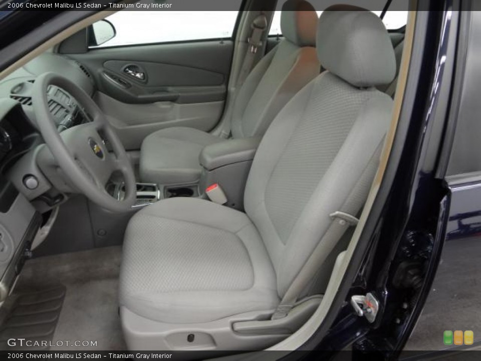 Titanium Gray Interior Front Seat for the 2006 Chevrolet Malibu LS Sedan #81503202