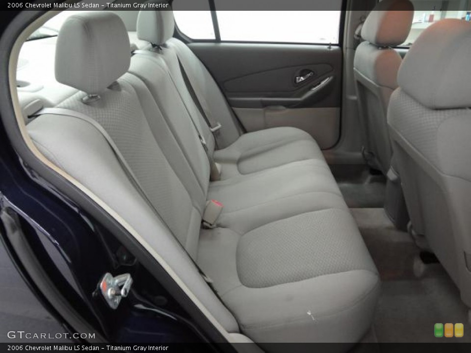 Titanium Gray Interior Rear Seat for the 2006 Chevrolet Malibu LS Sedan #81503298