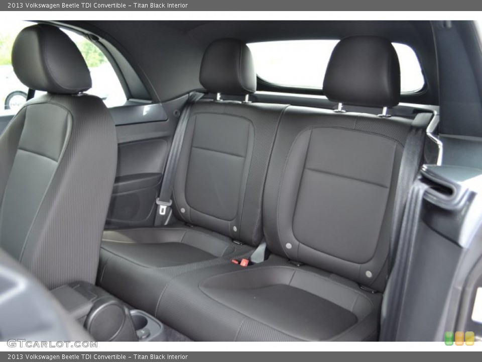 Titan Black Interior Rear Seat for the 2013 Volkswagen Beetle TDI Convertible #81503616