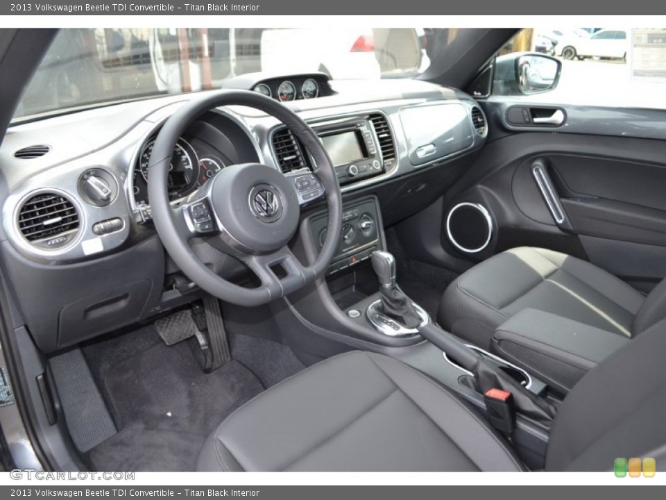 Titan Black Interior Prime Interior for the 2013 Volkswagen Beetle TDI Convertible #81503637