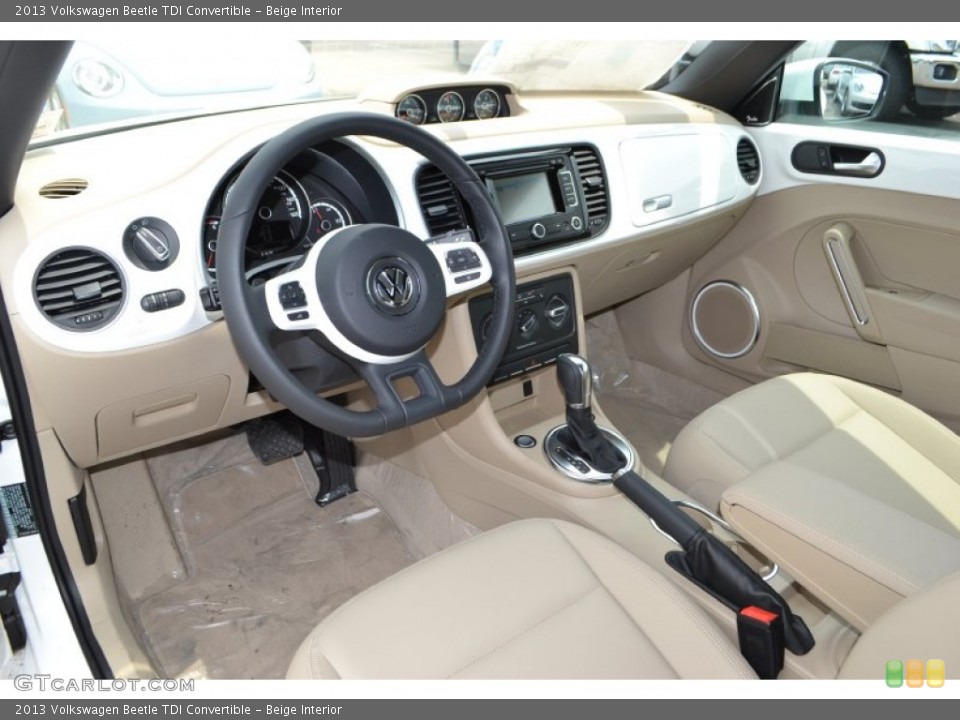 Beige Interior Photo for the 2013 Volkswagen Beetle TDI Convertible #81503787