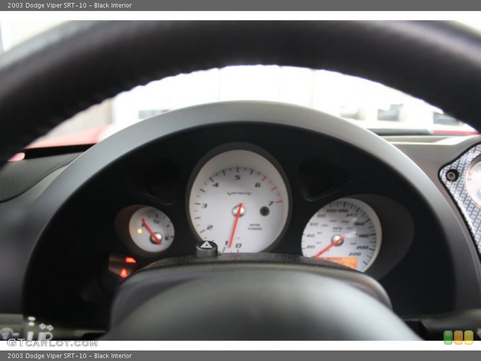 Black Interior Gauges for the 2003 Dodge Viper SRT-10 #81504588