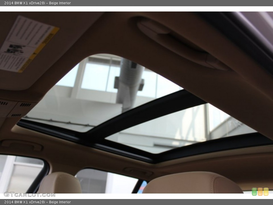 Beige Interior Sunroof for the 2014 BMW X1 xDrive28i #81505395