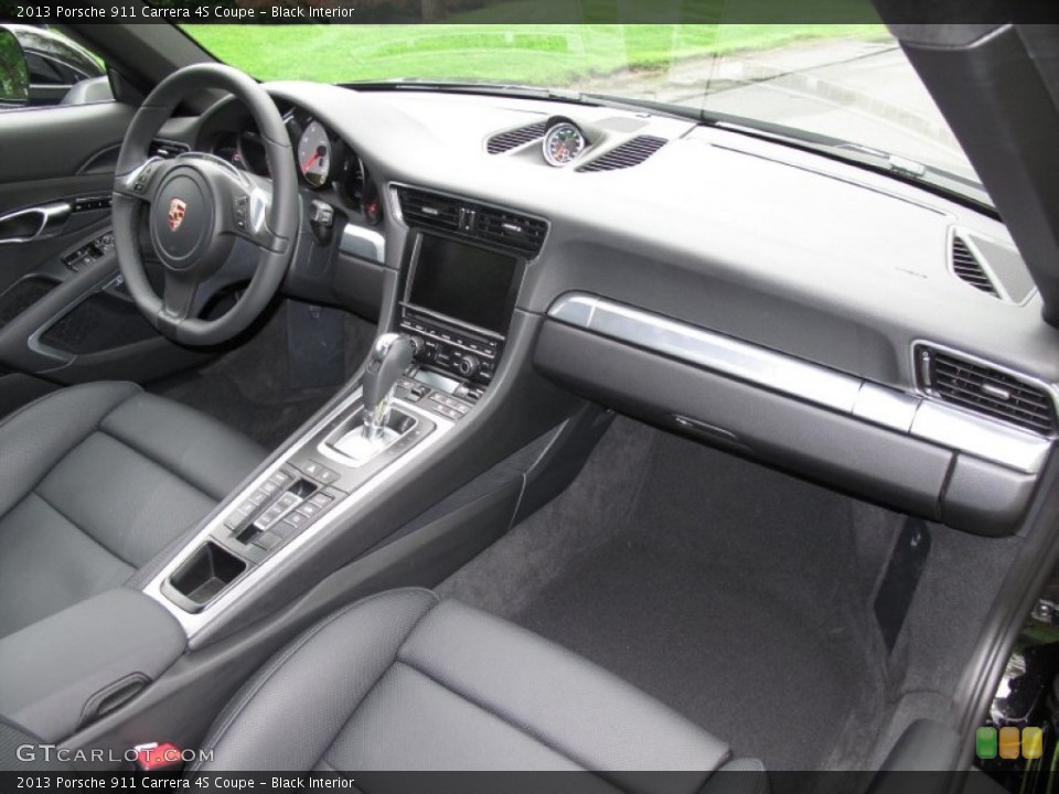 Black Interior Dashboard for the 2013 Porsche 911 Carrera 4S Coupe #81507981