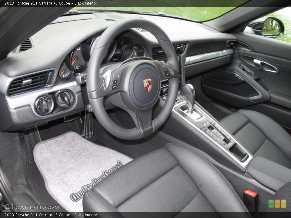 Black Interior Prime Interior for the 2013 Porsche 911 Carrera 4S Coupe #81508008