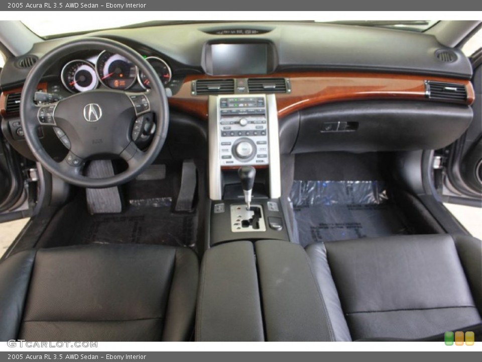 Ebony Interior Dashboard for the 2005 Acura RL 3.5 AWD Sedan #81508563