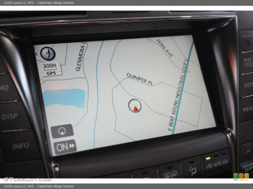 Cashmere Beige Interior Navigation for the 2009 Lexus LS 460 #81508891