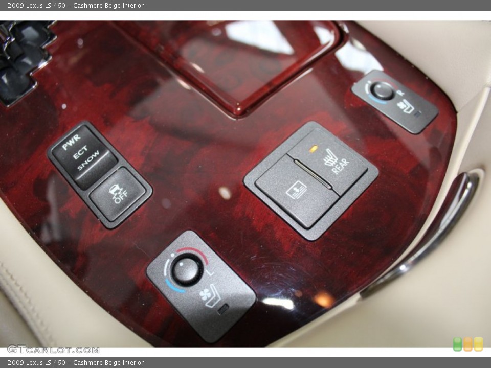 Cashmere Beige Interior Controls for the 2009 Lexus LS 460 #81508953