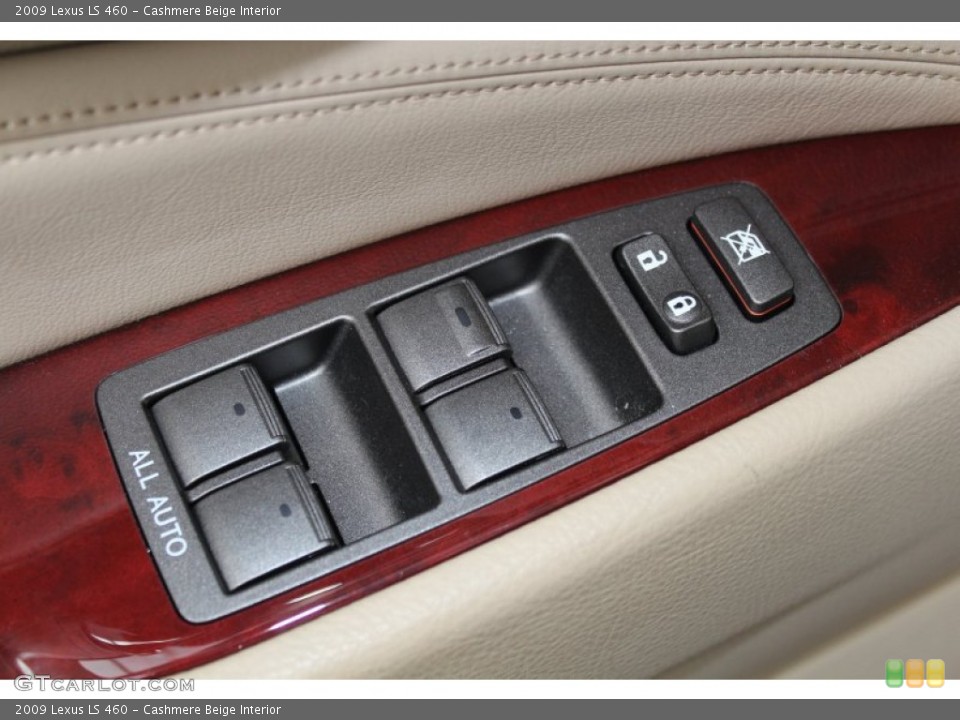 Cashmere Beige Interior Controls for the 2009 Lexus LS 460 #81509117