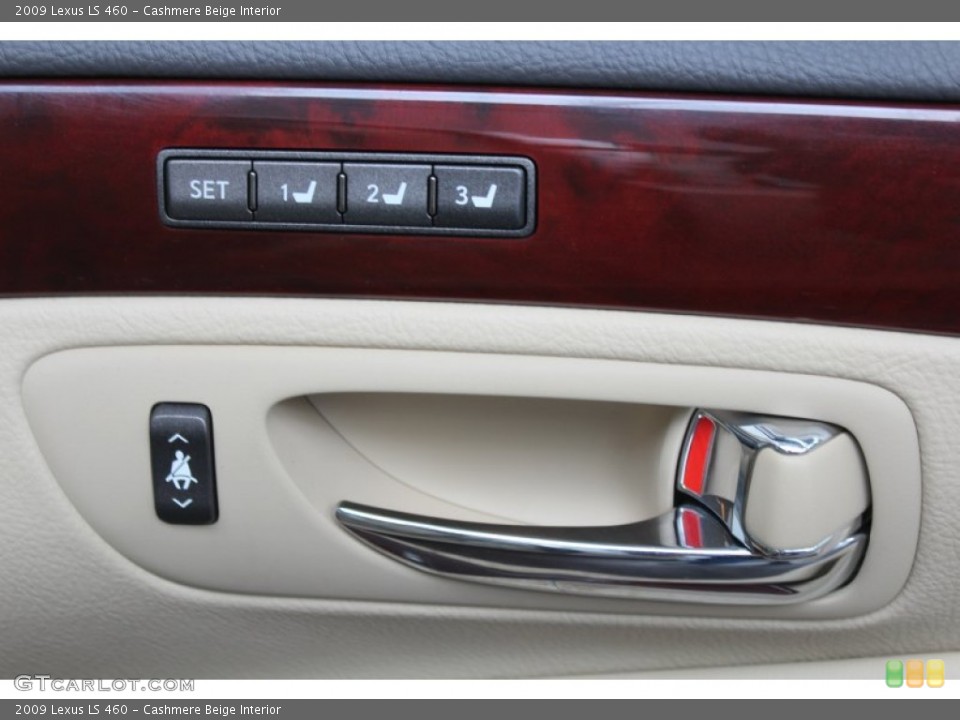 Cashmere Beige Interior Controls for the 2009 Lexus LS 460 #81509199